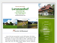 Tablet Screenshot of lorenzenhof.com